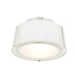 Fulton Semi Flush Mount 12'' Polished Nickel