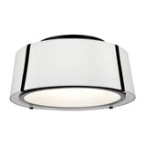 Fulton Semi Flush Mount 18'' Black