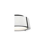Fulton Semi Flush Mount 18'' Black