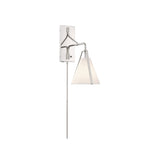 Fulton Task Sconce 8'' Polished Nickel