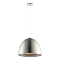 Fungo LED Pendant by ET2 - 16 Inch, Satin Nickel / Black