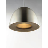 Fungo LED Pendant by ET2 - 16 Inch, Satin Nickel / Black