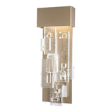 Fusion LED Wall Sconce Large, shown in Soft Gold, by Hubbardton Forge
