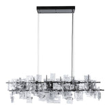 Fusion Linear Suspension 10 Light, shown in Ink, by Hubbardton Forge