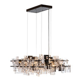 Fusion Linear Suspension 10 Light, shown in Ink, by Hubbardton Forge