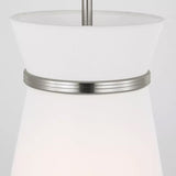 Fynn One Light Pendant Brushed Nickel By Generation Lighting - Detailed View1