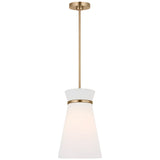 Fynn One Light Pendant Satin Brass By Generation Lighting