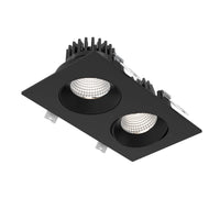 GBR35 CC DUO Double Regressed Gimbal Downlight Black By Dals