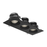 GBR35-CDW Regressed Gimbal Downlight by Dals - Black, Triple, 5CCT Dim to Warm