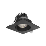 GBR35SQ-CDW – 3.5” Square Regressed Gimbal Downlight by Dals - Black, 5CCT