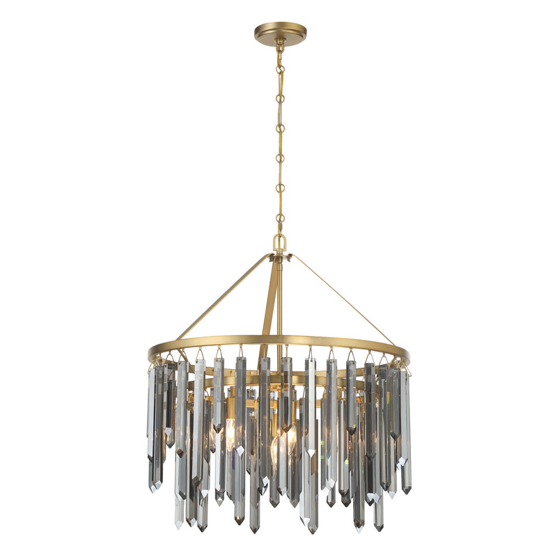 Gemma 24'' Modern Gold Chandelier by Crystorama