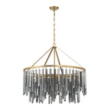 Gemma 32'' Modern Gold Chandelier by Crystorama