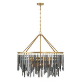 Gemma 32'' Modern Gold Chandelier by Crystorama