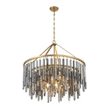 Gemma 32'' Modern Gold Chandelier by Crystorama