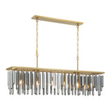 Gemma 52'' Modern Gold Linear Chandelier by Crystorama