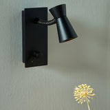 G+T Reading Light Matt Black Lacquered By Contardi - Lifestyle View1