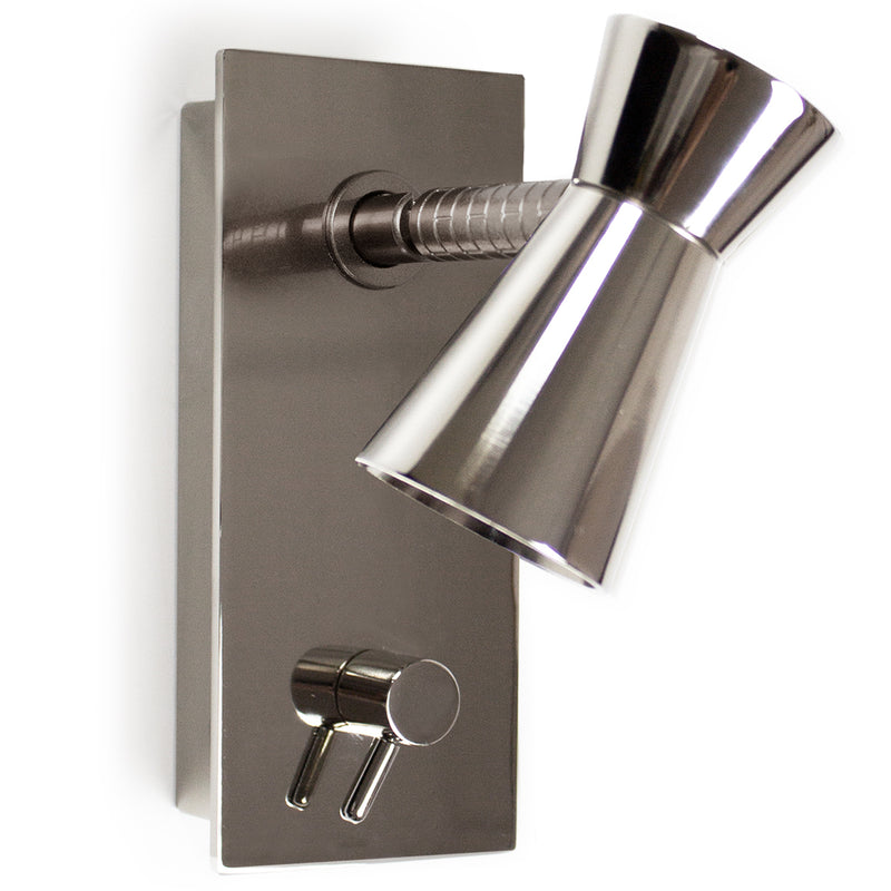 G+T Reading Light Polished Nickel By Contardi