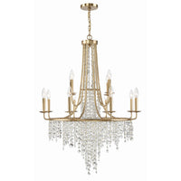Gabrielle 2-Tier Chandelier 30'' Antique Gold