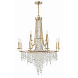 Gabrielle 2-Tier Chandelier 30'' Antique Gold