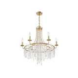 Gabrielle 6-Light Chandelier 28'' Antique Gold