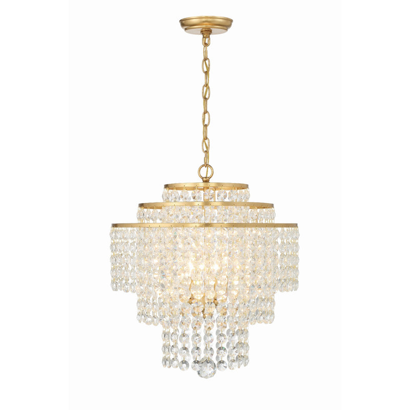 Gabrielle Chandelier 18'' Antique Gold