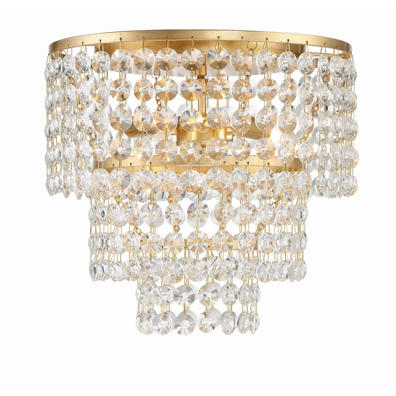 Gabrielle Flush Mount 14'' Antique Gold
