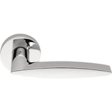Gaia Door Lever in Polished Chrome by Colombo Design