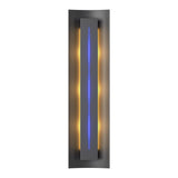 Gallery Wall Sconce in Black, Blue Glass by Hubbardton Forge