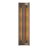 Gallery Wall Sconce in Bronze, Amber Glass by Hubbardton Forge
