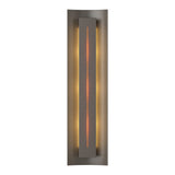 Gallery Wall Sconce in Dark Smoke, Amber Glass by Hubbardton Forge