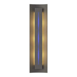Gallery Wall Sconce in Natural Iron, Blue Glass by Hubbardton Forge