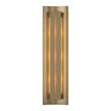 Gallery Wall Sconce in Soft Gold, Amber Glass by Hubbardton Forge