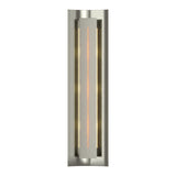 Gallery Wall Sconce in Sterling, Amber Glass by Hubbardton Forge