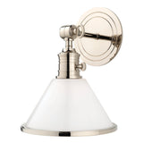 Garden City Wall Sconce - Glass - Polished Nickel by Hudson Valley