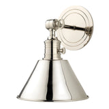 Garden City Wall Sconce - Metal - Polished Nickel by Hudson Valley