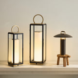 Gareth Outdoor Battery Table Lamp By Troy Lighting- Lifestyle View3