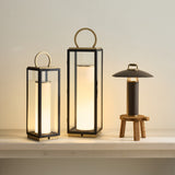 Gareth Outdoor Battery Table Lamp By Troy Lighting- Lifestyle View5