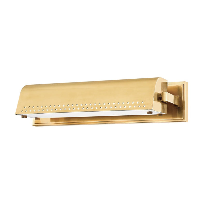 Garfield Picture Light - 15.5 Inch - Aged Brass by Hudson Valley