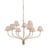 Garnerville Chandelier - 9 Light - Primrose Red by Hudson Valley