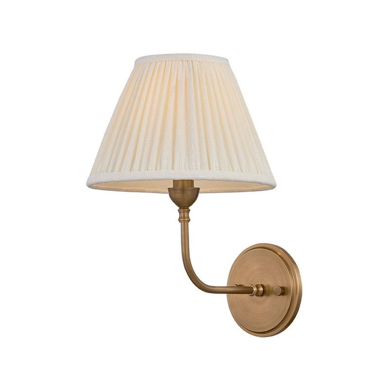 Garnerville Wall Sconce - Cream Linen by Hudson Valley