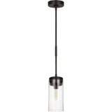 Garrett Cylinder Pendant — 5 1/2", Aged Iron