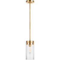 Garrett Cylinder Pendant — 5 1/2", Burnished Brass