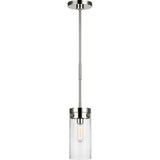 Garrett Cylinder Pendant — 5 1/2", Polished Nickel