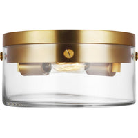 Garrett Flushmount — 11 3/8", Burnished Brass