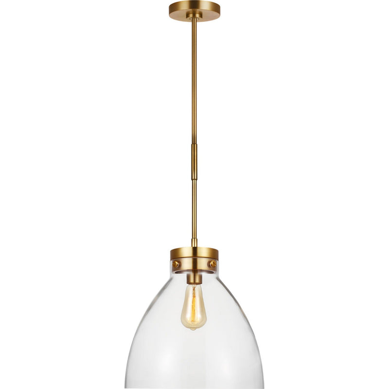 Garrett Pendant — 24 1/4", Burnished Brass