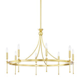 Gates Chandelier - 8-Light - Aged Brass by Hudson Valley