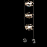 Gatsby 3-Light LED Pendant detail in Modern Brass, by Hubbardton Forge