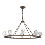 Gatsby 8-Light Chandelier in Bronze by Hubbardton Forge