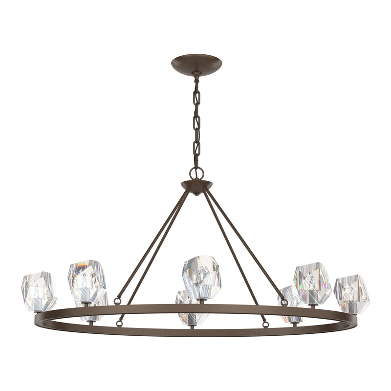 Gatsby 8-Light Chandelier in Bronze by Hubbardton Forge
