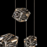 Gatsby 9-Light LED Chandelier detail in Modern Brass, by Hubbardton Forge